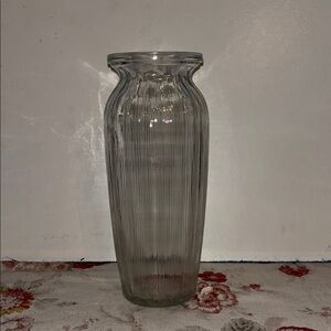 Elegant Clear Glass Vase